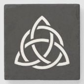 Celtic Trinity Knot Triquetra-symbool Stenen Onderzetter (Voorkant)