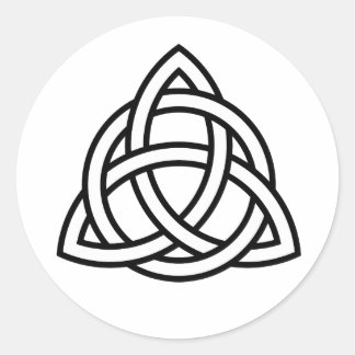Celtic Trinity Knot Triquetra Symbool Sticker Labe