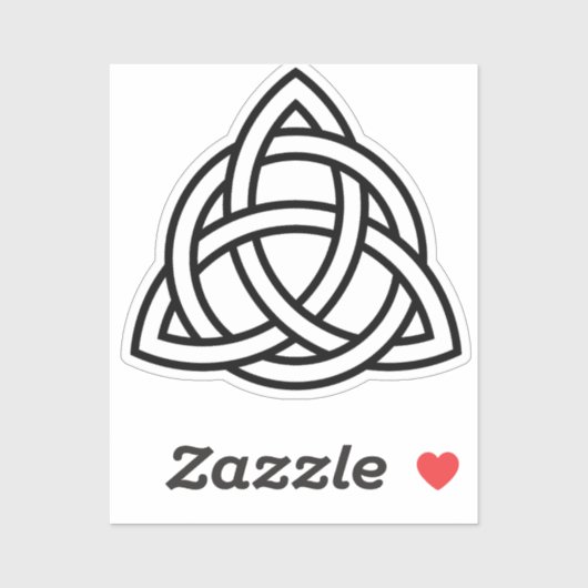 Celtic Trinity Knot Triquetra Symbool Sticker Labe (Vel)