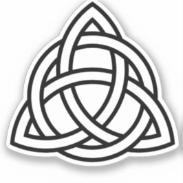 Celtic Trinity Knot Triquetra Symbool Sticker Labe