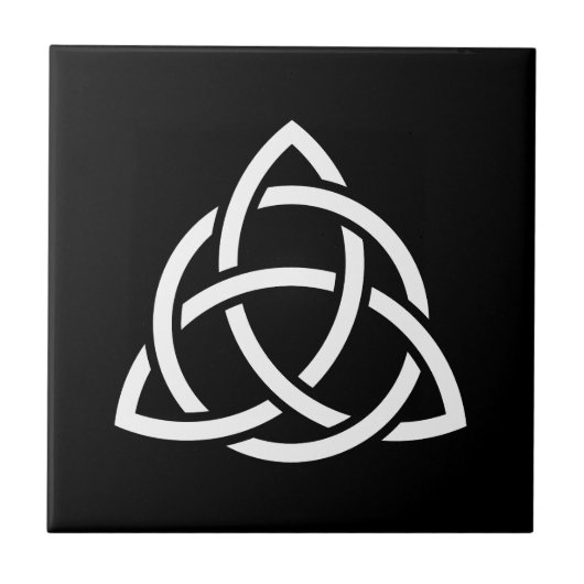 Celtic Trinity Knot Triquetra-symbool Tegeltje (Voorkant)