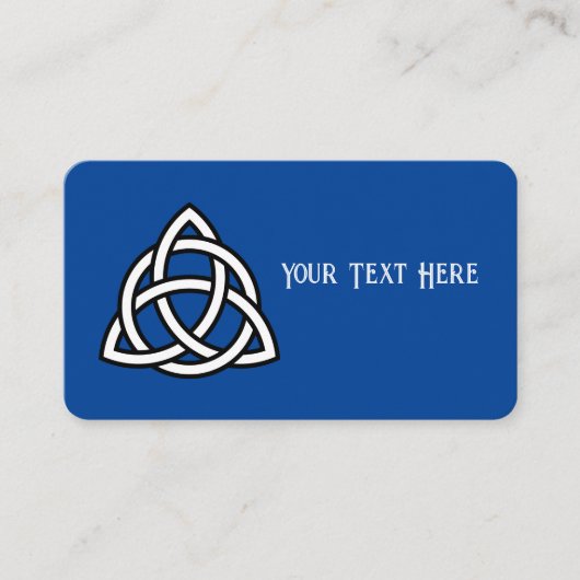 Celtic Trinity Knot Triquetra-symbool Visitekaartje (Voorkant)