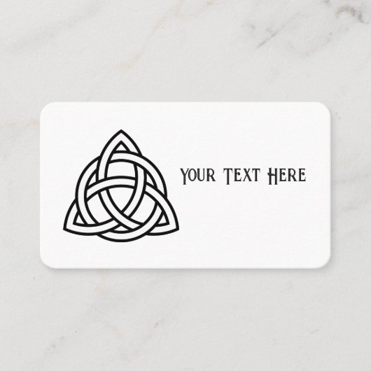 Celtic Trinity Knot Triquetra-symbool Visitekaartje (Voorkant)