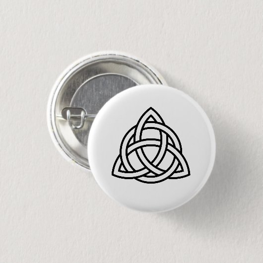 Celtic Trinity Knot Triquetra Wicca Symbol Ronde Button 3,2 Cm (Voorkant /achterkant)