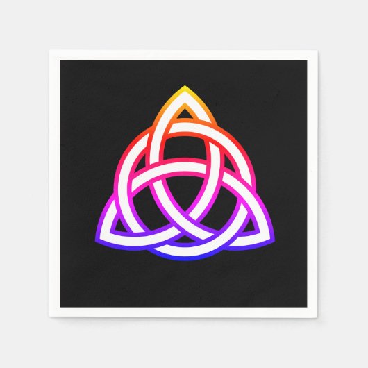 Celtic Trinity Knot Triquetra Wicca Symbol Servet (Voorkant)