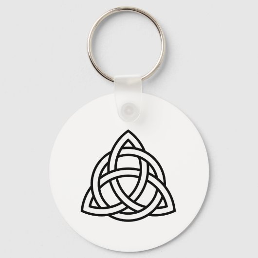 Celtic Trinity Knot Triquetra Wicca Symbol Sleutelhanger (Voorkant)