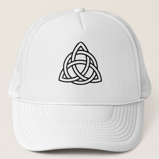 Celtic Trinity Knot Triquetra Wicca Symbol Trucker Pet (Voorkant)