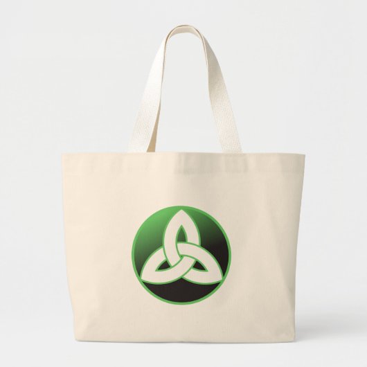 Celtic Trinity Knot Up Grote Tote Bag (Voorkant)