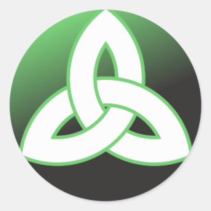 Celtic Trinity Knot Up Ronde Sticker