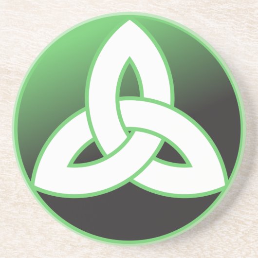 Celtic Trinity Knot Up Zandsteen Onderzetter (Voorkant)