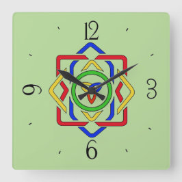 Celtic Trinity Knot Vierkante Klok