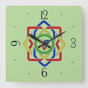 Celtic Trinity Knot Vierkante Klok
