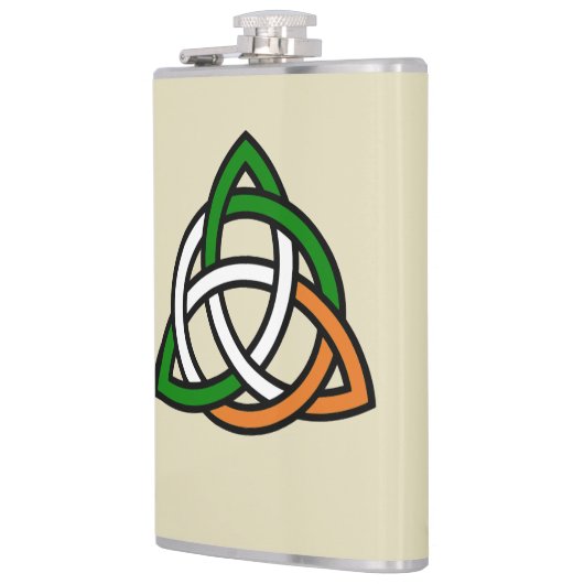 Celtic Trinity Knot Vinyl Wrap Flask Heupfles (Links)