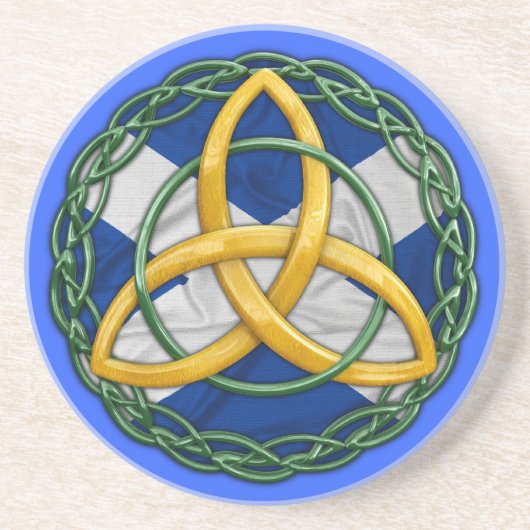 Celtic Trinity Knot Zandsteen Onderzetter (Voorkant)