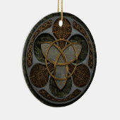 Celtic Trinity Shield Keramisch Ornament (Rechts)