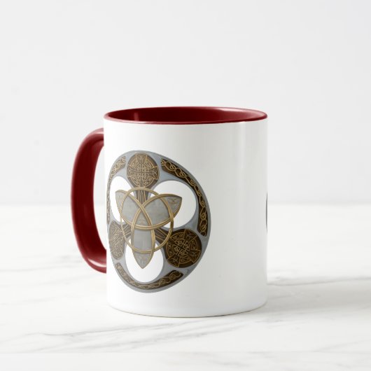 Celtic Trinity Shield Mok (Voorkant links)