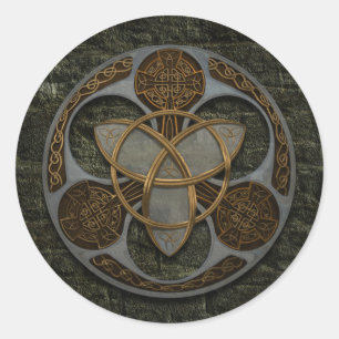 Celtic Trinity Shield Ronde Sticker