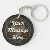 Celtic Trinity Shield Sleutelhanger (Achterkant)