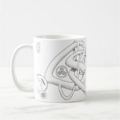 Celtic Triple Heart Mok (Links)