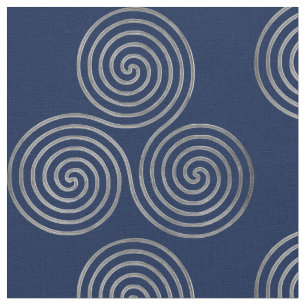 Celtic Triple Spirale One Line Silver Stof