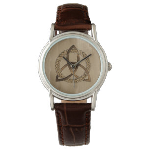 Celtic Triquetra Drievuldigheidsknoop Dames Horlog Horloge