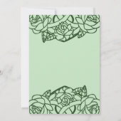 Celtic Triquetra Irish Heart Green Handfasting Kaart (Achterkant)