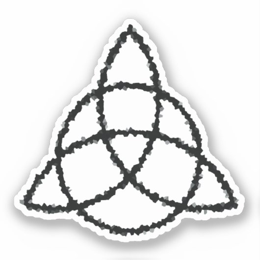 Celtic Triquetra Sticker (Voorkant)