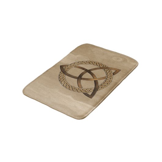 Celtic Triquetra Trinity Knot Bath Mat (Gekanteld)