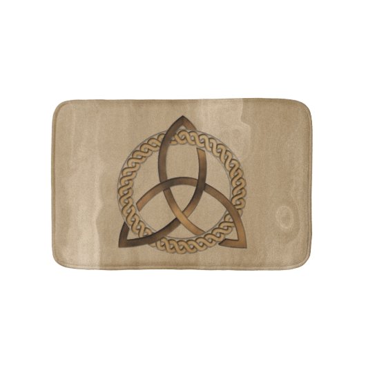 Celtic Triquetra Trinity Knot Bath Mat (Voorkant)