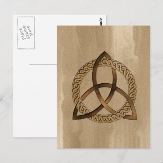 Celtic Triquetra Trinity Knot Briefkaart (Voorkant / Achterkant)