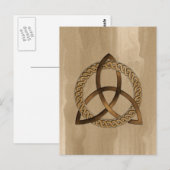 Celtic Triquetra Trinity Knot Briefkaart (Voorkant / Achterkant)