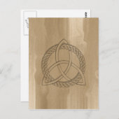 Celtic Triquetra Trinity Knot Briefkaart (Voorkant / Achterkant)