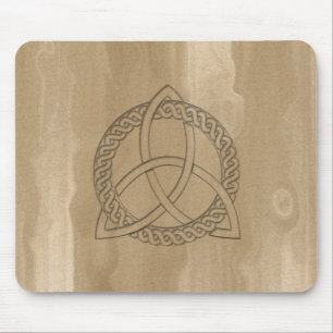 Celtic Triquetra Trinity Knot Button Mousepad Muismat