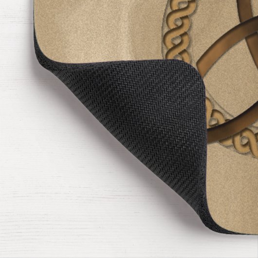 Celtic Triquetra Trinity Knot Button Mousepad Muismat (Hoek)