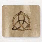 Celtic Triquetra Trinity Knot Button Mousepad Muismat (Voorkant)