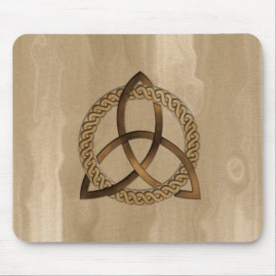Celtic Triquetra Trinity Knot Button Mousepad Muismat