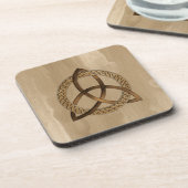 Celtic Triquetra Trinity Knot Cork Onderzetter (Linkerzijde)