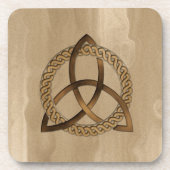 Celtic Triquetra Trinity Knot Cork Onderzetter (Voorkant)