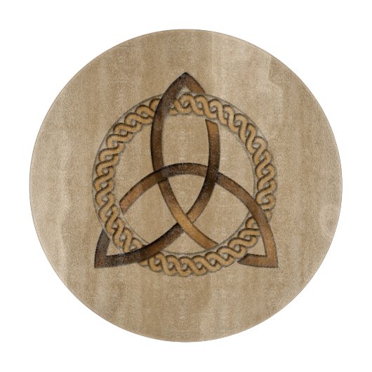 Celtic Triquetra Trinity Knot Cutting Board Snijplank (Voorkant)