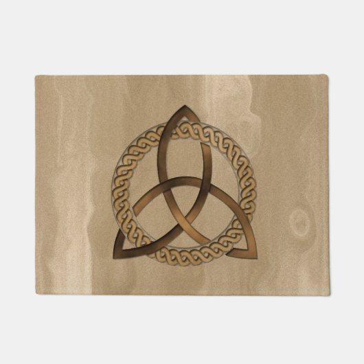 Celtic Triquetra Trinity Knot Doormat Deurmat (Voorkant)