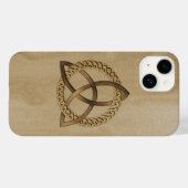 Celtic Triquetra Trinity Knot iPhone 14 Hoesje (Achterkant (horizontaal))