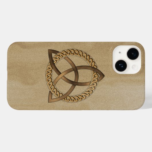 Celtic Triquetra Trinity Knot iPhone 14 Hoesje (Achterkant (horizontaal))