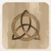 Celtic Triquetra Trinity Knot Kartonnen Onderzetters (Voorkant)