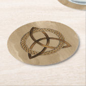 Celtic Triquetra Trinity Knot Onderzetter (Gebogen)