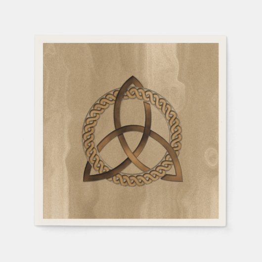 Celtic Triquetra Trinity Knot Paper Napkins Servetten (Voorkant)