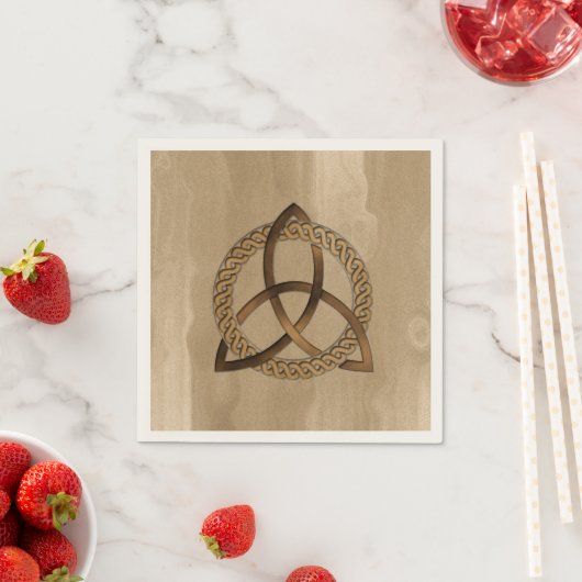 Celtic Triquetra Trinity Knot Paper Napkins Servetten (Insitu)