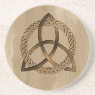Celtic Triquetra Trinity Knot Sandstone Onderzette Zandsteen Onderzetter
