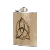 Celtic Triquetra Trinity Knot Vinyl Wrapped Flask Heupfles (Links)