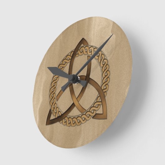 Celtic Triquetra Trinity Knot Wall klok (Hoek)