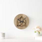 Celtic Triquetra Trinity Knot Wall klok (Huis)